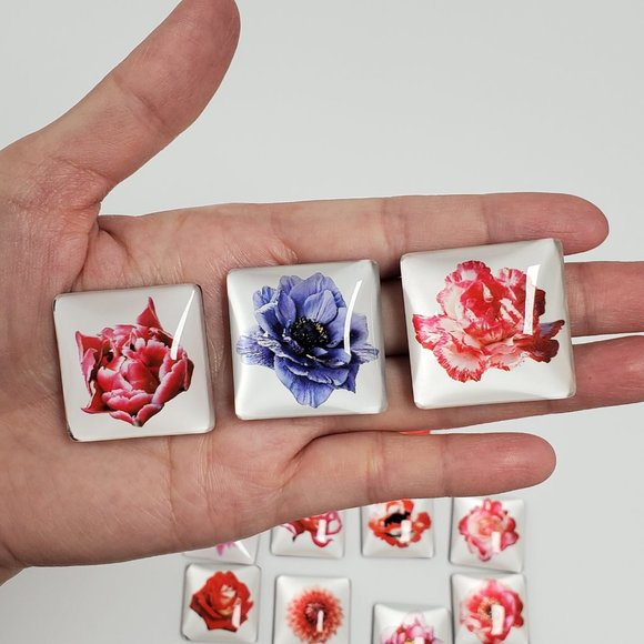 15 pieces Refrigerator Magnet Decorative Square Magnet - Picture 3 of 12